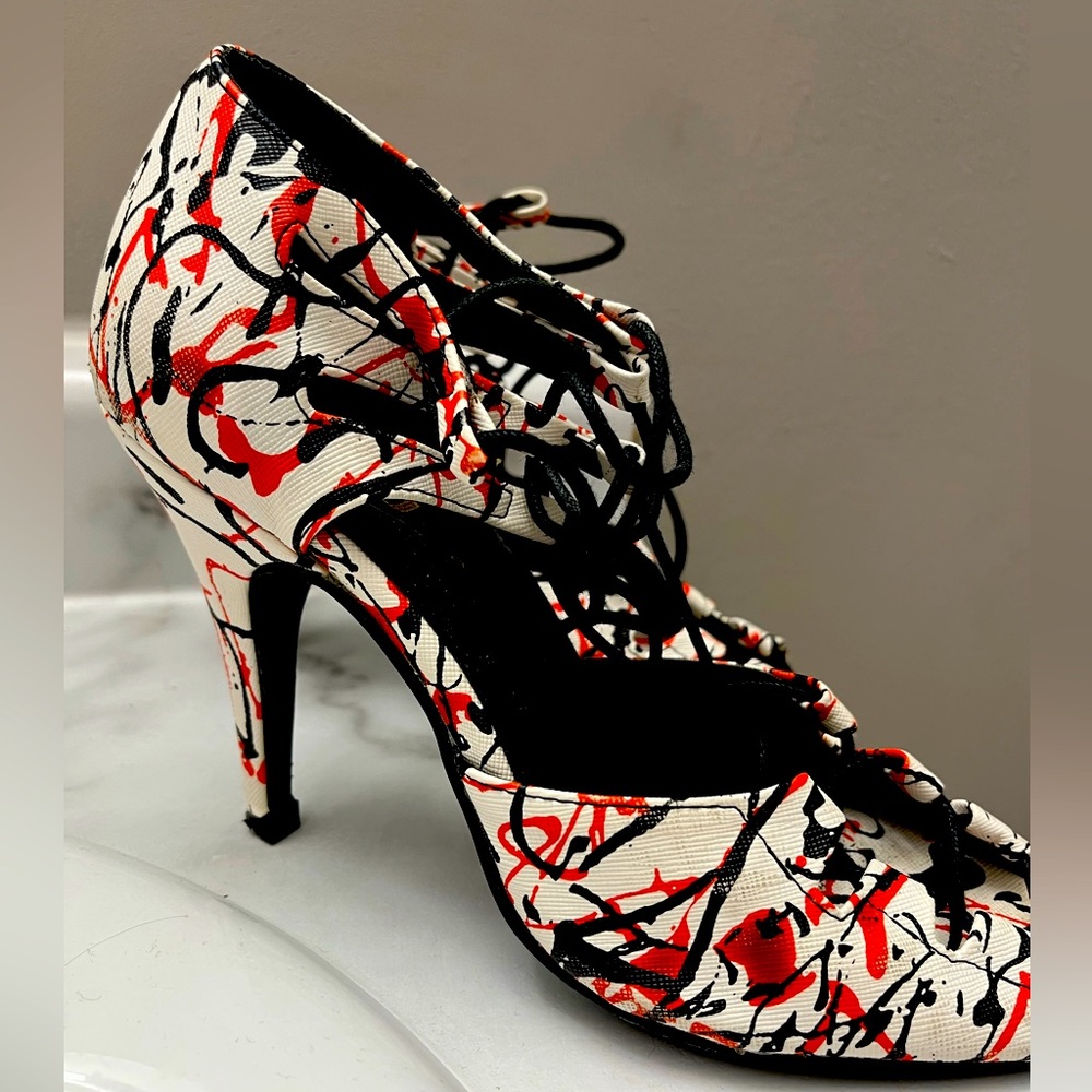 Burju Shoes Alemana Dancer Heels Size 8